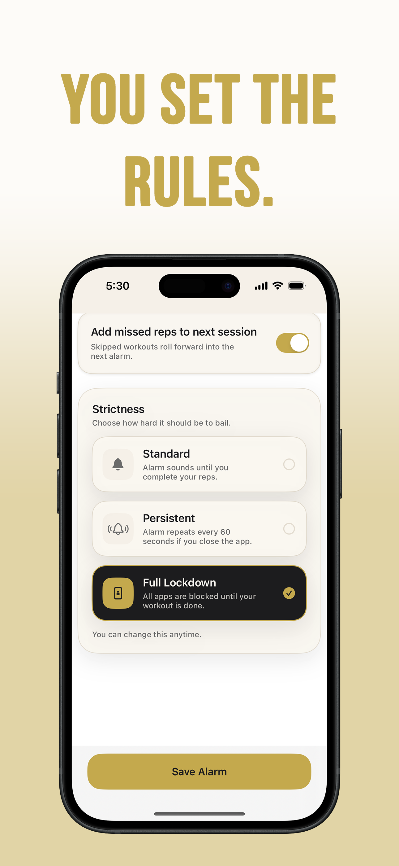 RiseReps: Pushup Alarm Clock screenshot 6