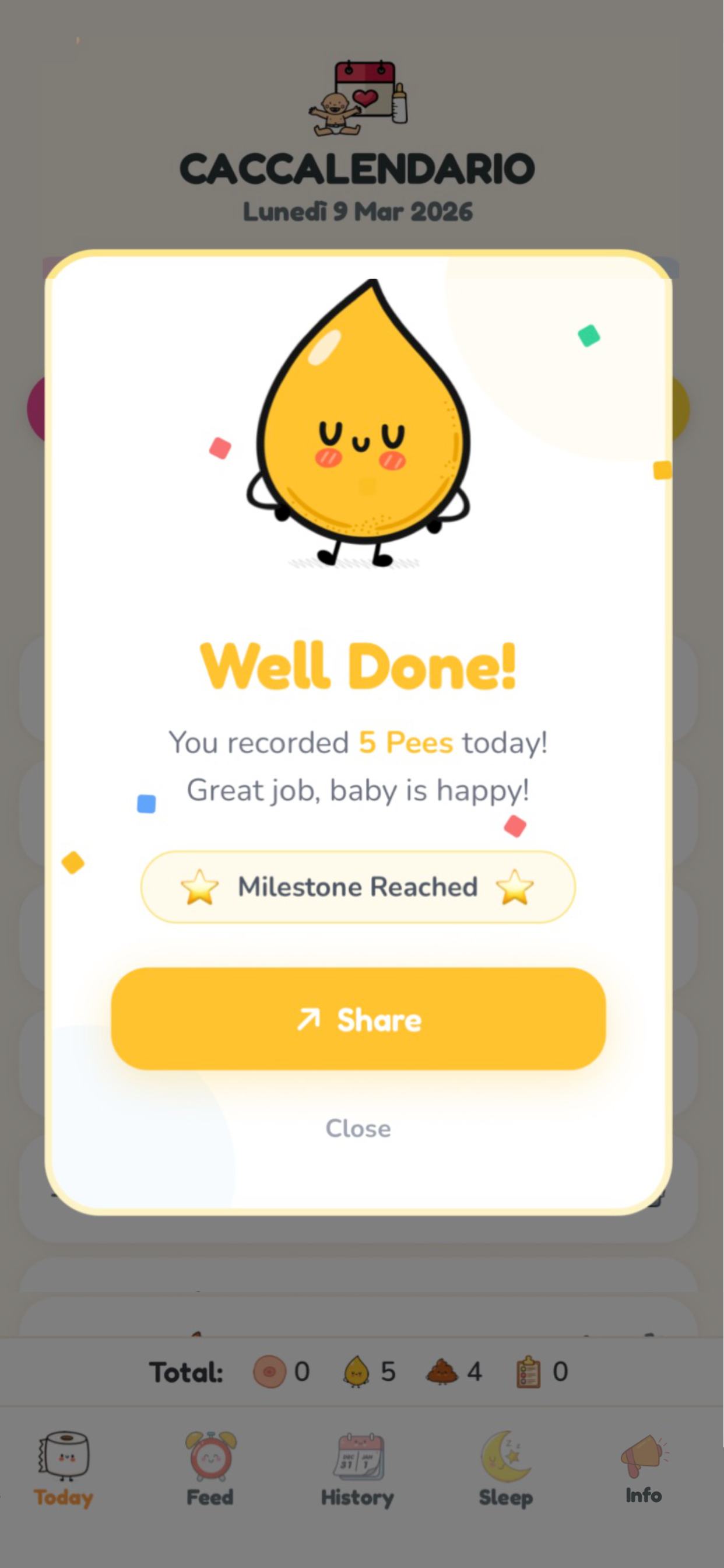Caccalendario - Baby Tracker screenshot 7