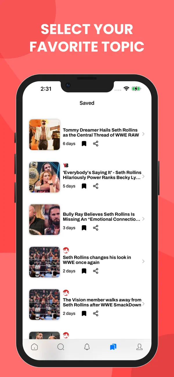 Screenshot #3 pour WWE Unofficial News & Videos