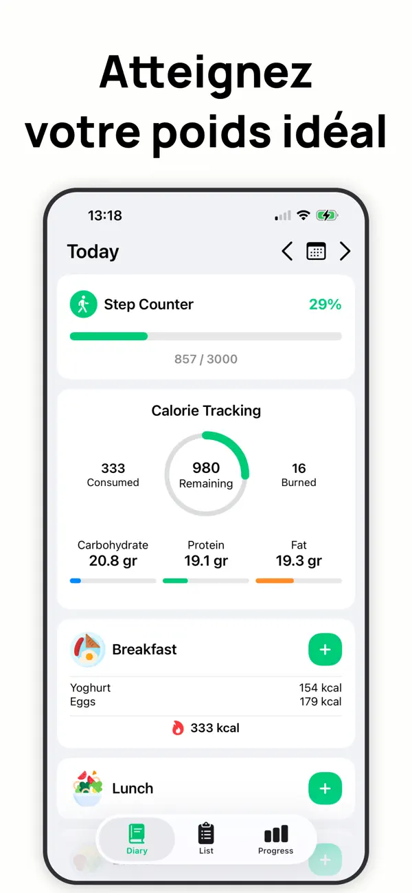 Screenshot #3 pour Perte de Poids Régime: DietLab