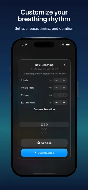 BreathMinder: Guided Breathing screenshot 3