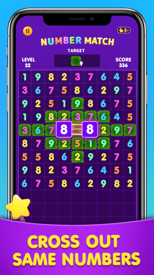 #2. Number Match: Ten Crush Puzzle (iOS) By: UNICO STUDIO