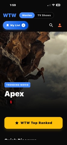 WTW - What to Watch screenshot