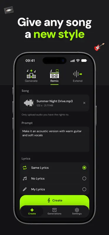 AI Music Generator - Songbit screenshot 3 of 4