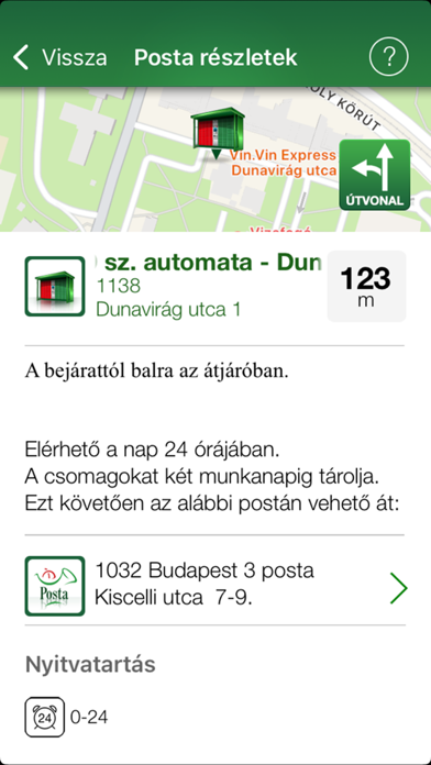 Magyar Posta applikáció Screenshot