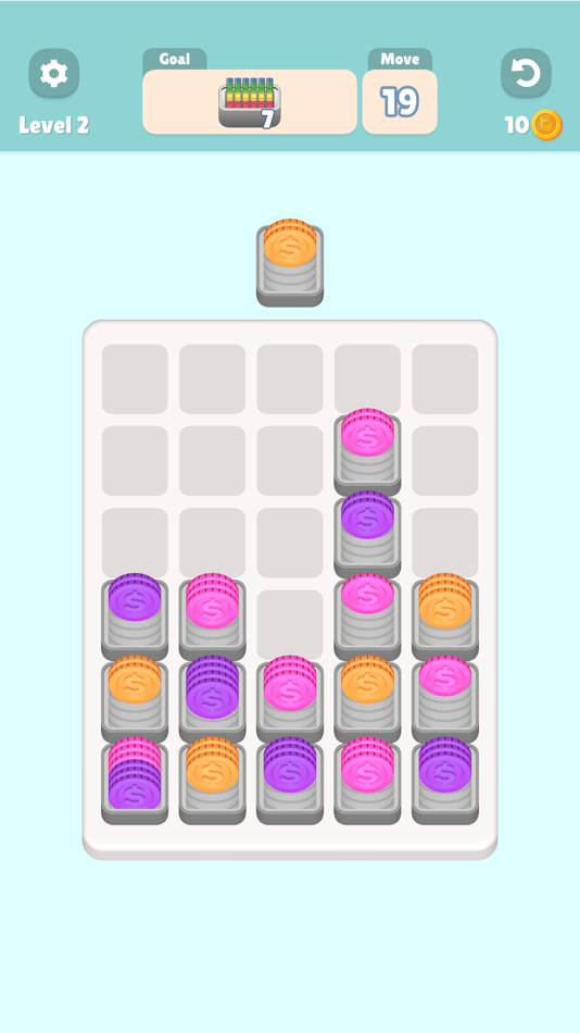 #4. Coin Drop Puzzle (iOS) 由: Brew Games