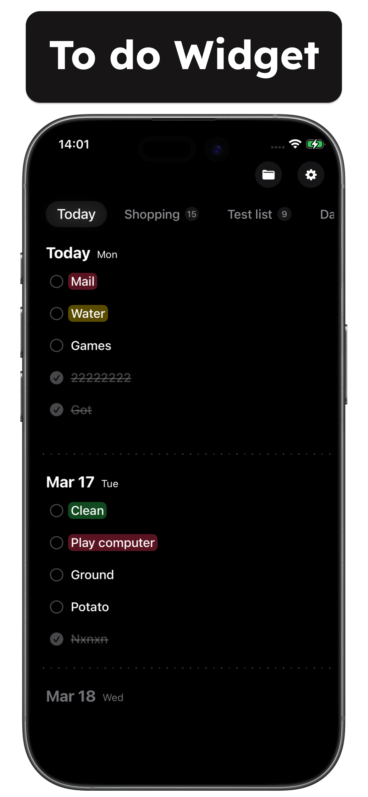 To do list widget & Reminder screenshot 5