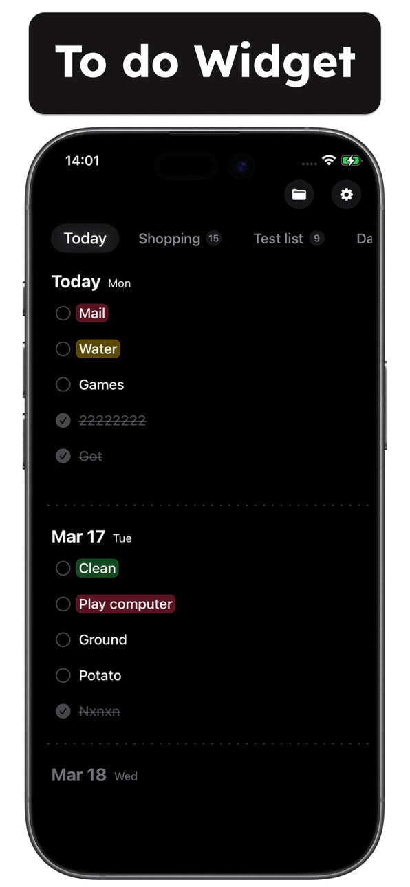 iPhone screenshot