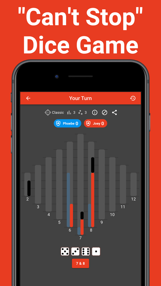 #1. Can’t Stop: Dice Board Game (iOS) 作者: Mento Apps Ltd