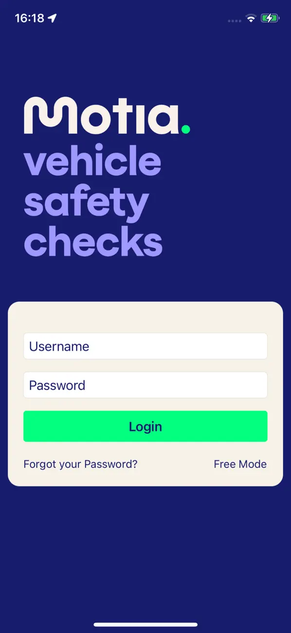 Screenshot #1 pour Motia Vehicle Safety Checks