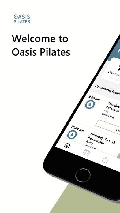 Oasis Pilates iPhone screenshot 1 - Health & Fitness app