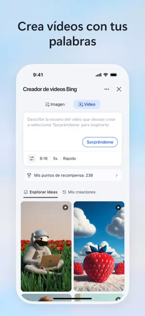 Microsoft Bing Búsqueda iPhone screenshot 3