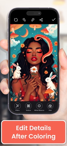 Coloring Book－Color by Number iPhone screenshot