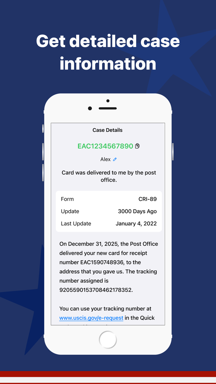 Case Tracker for USCIS Citizen