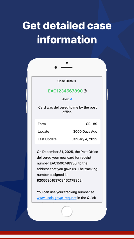 #4. Case Tracker for USCIS Citizen (iOS) 由: Keyurbhai Tavethiya
