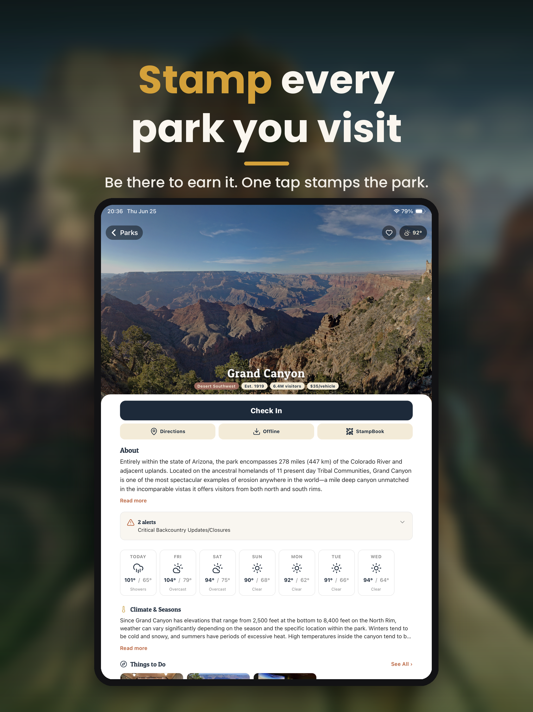 ParkStamp: National Parks screenshot 14