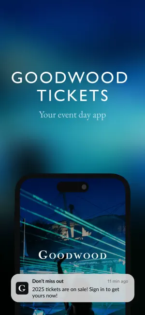 Goodwood Tickets iPhone screenshot 1