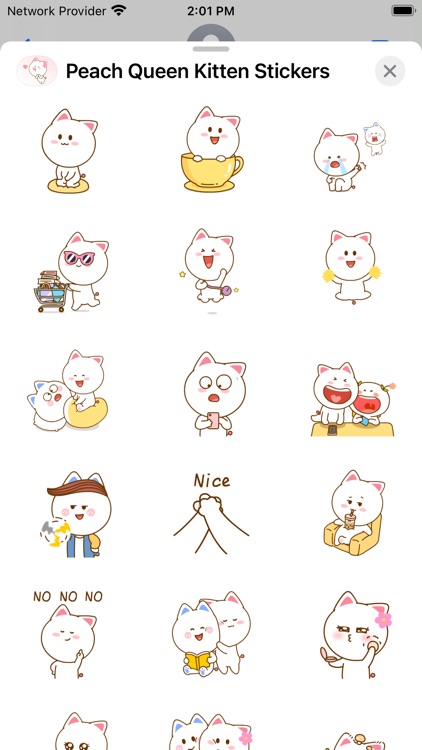 Peach Queen - Kitten Stickers screenshot-6