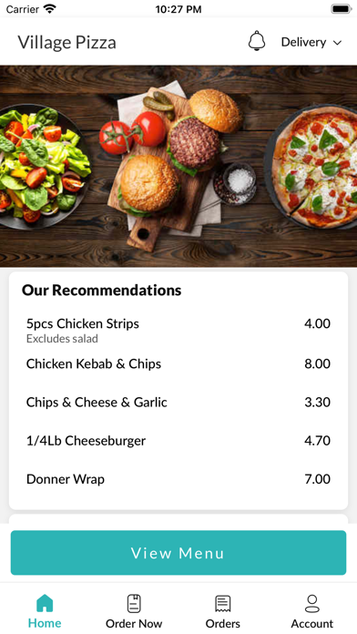 Village Pizza. Screenshot