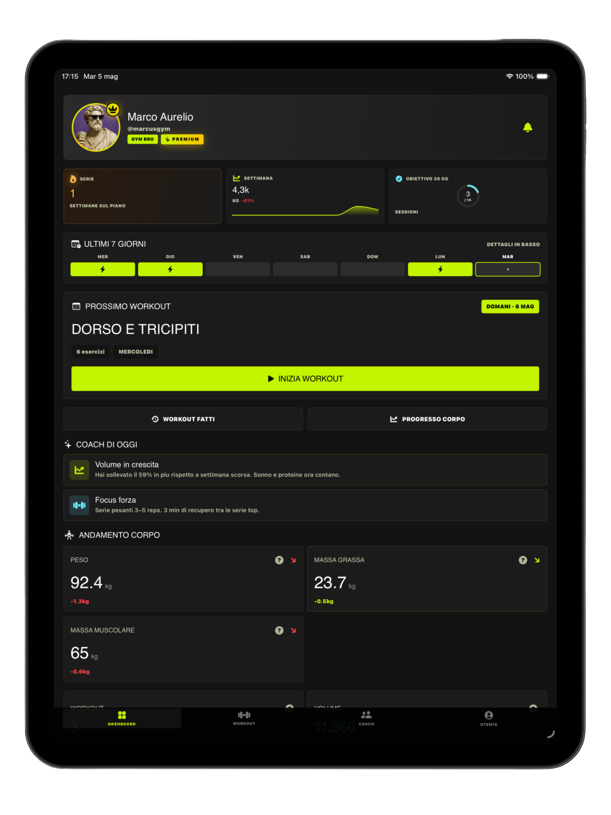 Super Bro: Workout e tracker