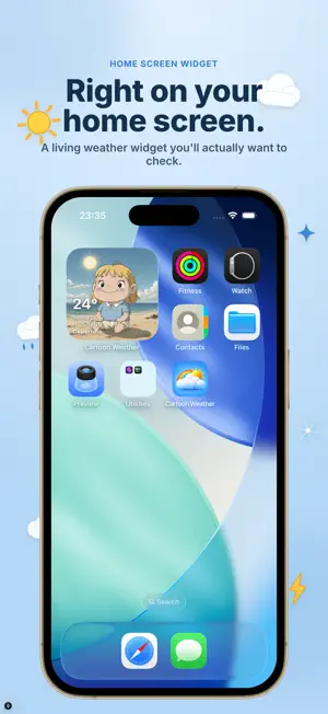 Cartoon Weather: Live Forecast screenshot 2
