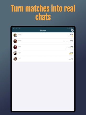 Dardashaty: Arab Dating & Chat iPad screenshot