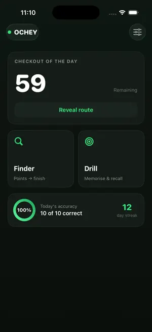 Ochey: Darts Checkout Trainer screenshot 3