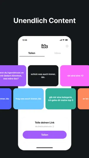 Screenshot von Idc - Fragen Für Socials auf dem iPhone 4
