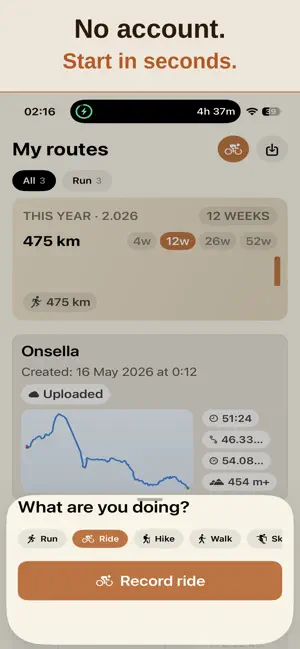 freedomTrack · GPS Routes screenshot 1