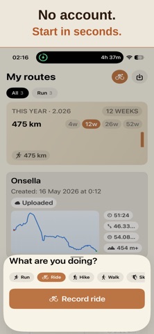 freedomTrack · GPS Routes screenshot