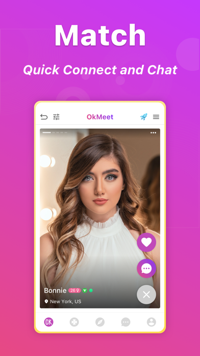 Screenshot #2 pour OkMeet: Hookup, Dating, Chat