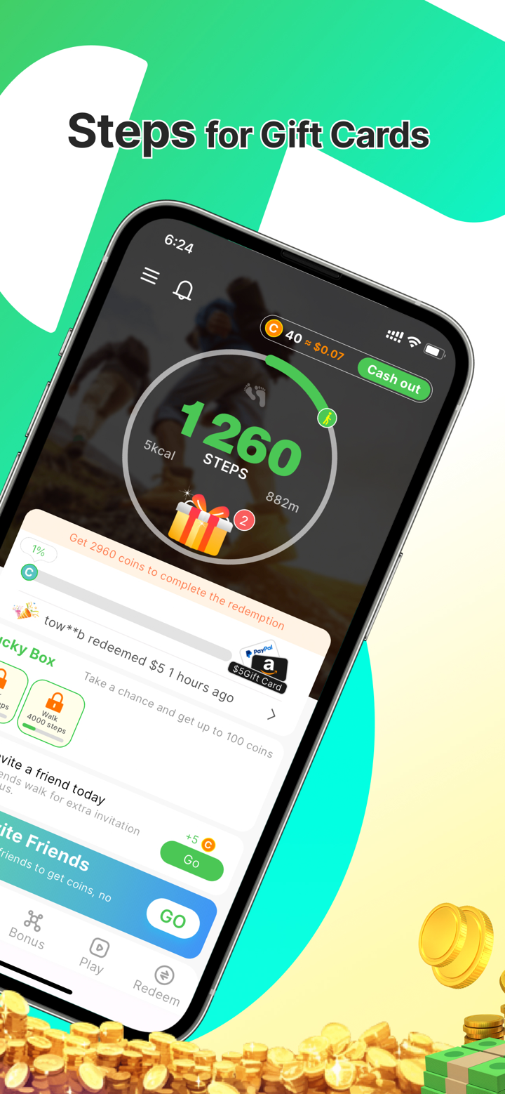 WalkTask-Walking Step Counter screenshot 2