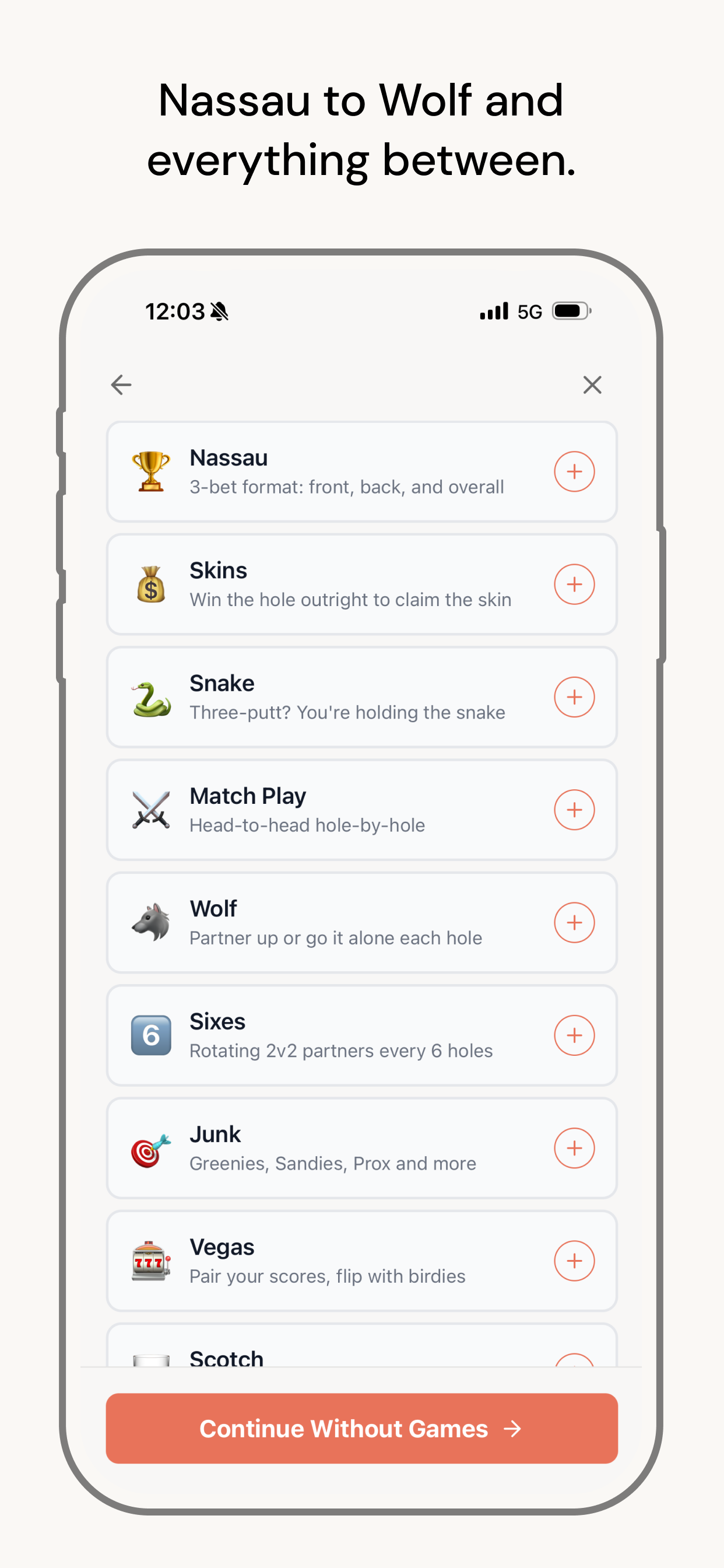 Stick: Golf Betting
