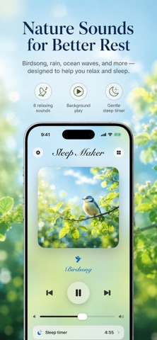 Sleep Maker Rain iPhone screenshot