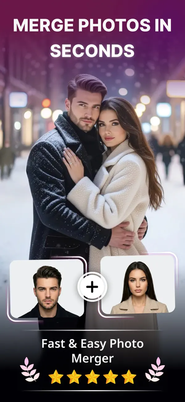 Screenshot #1 pour AI Photo Merge :Combine Images