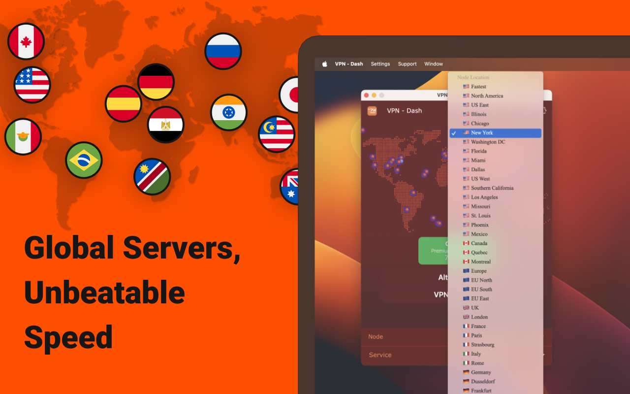 Dash Free VPN ™ Fast & Secure