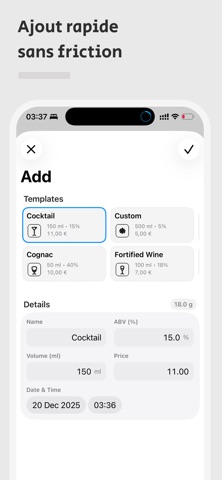 AlcoList：饮酒追踪器 screenshot