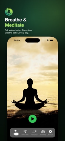 Breathe & Meditate: Calm Sleep iPhone screenshot