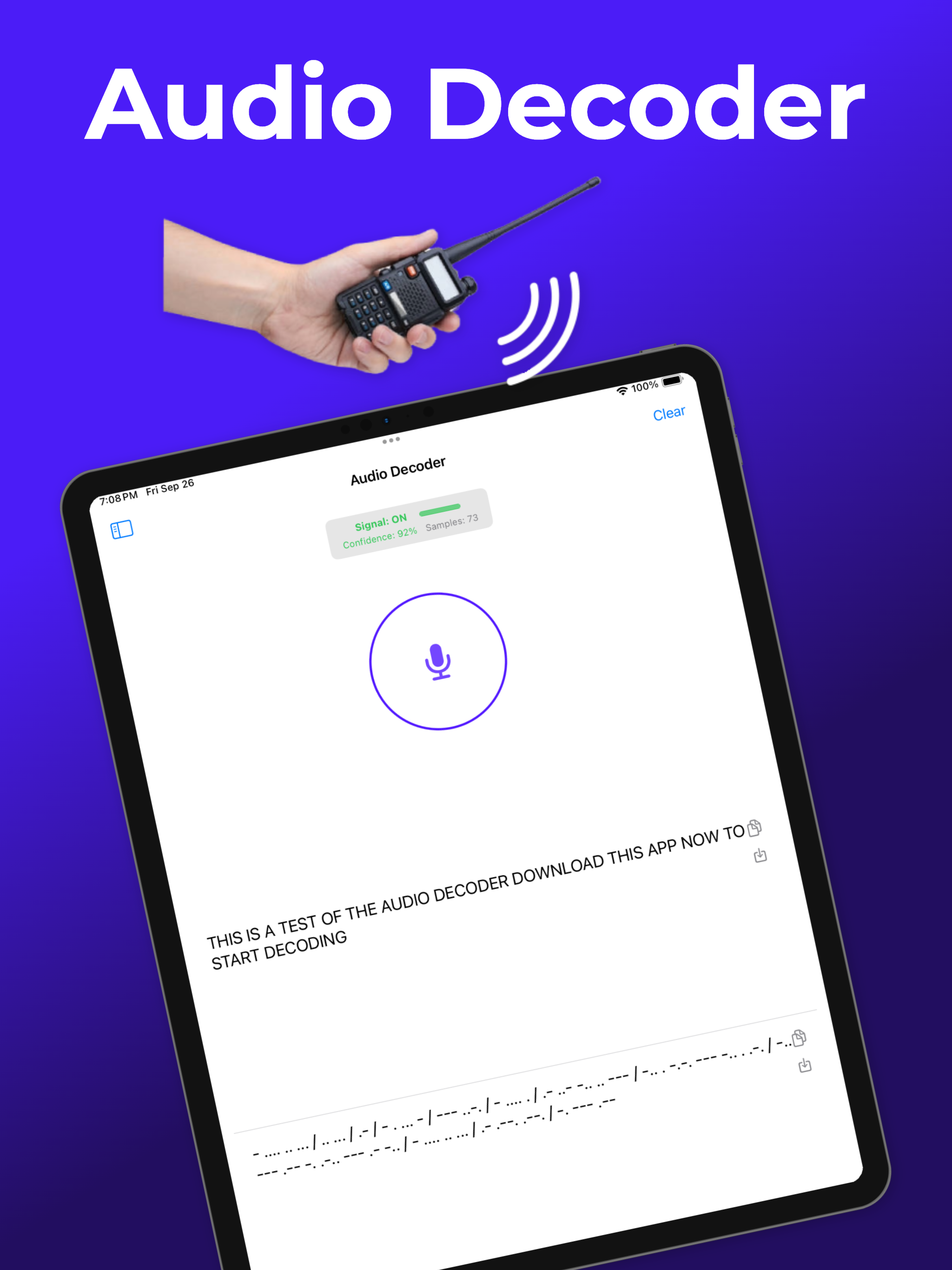 Morse Code Decoder and Encoder