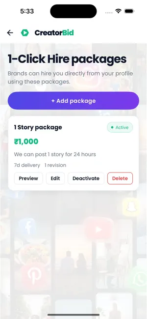 CreatorBid: Influencer Deals screenshot 3