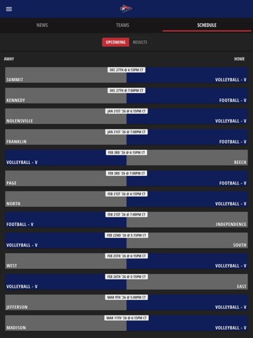 South-Doyle Athletics iPad screenshot