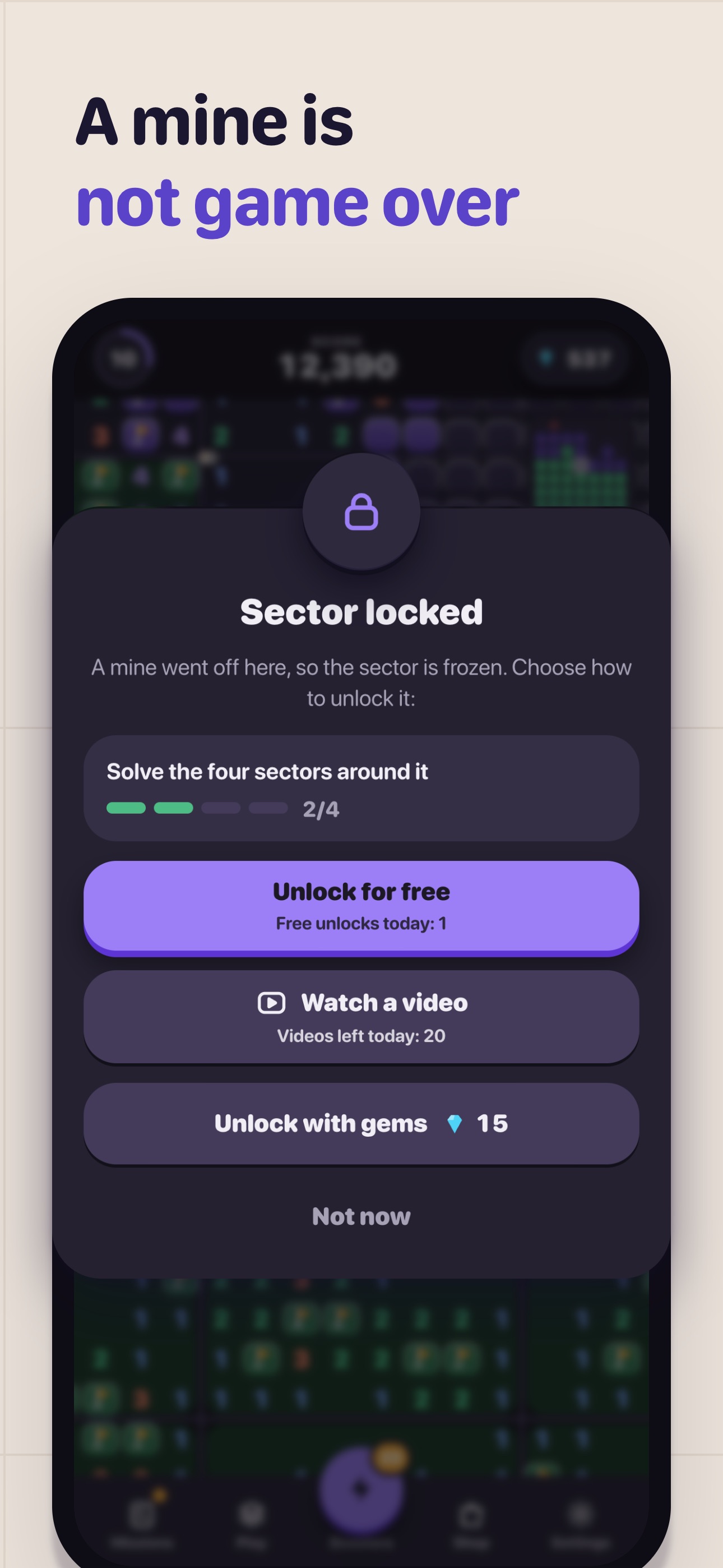 Screenshot 2 of Endless MineSweeper: Classic