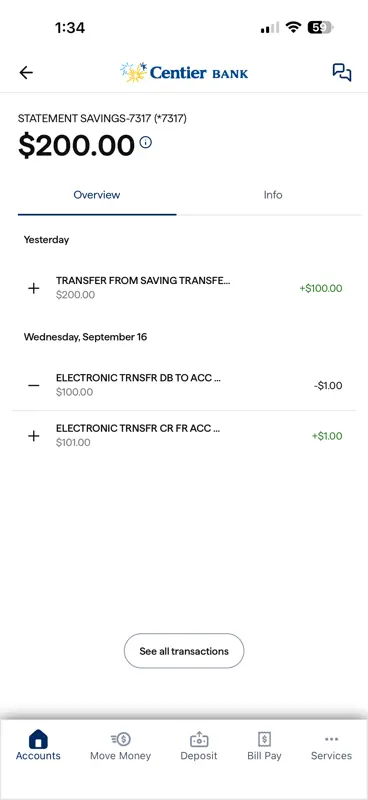 Centier Bank screenshot 4 of 6