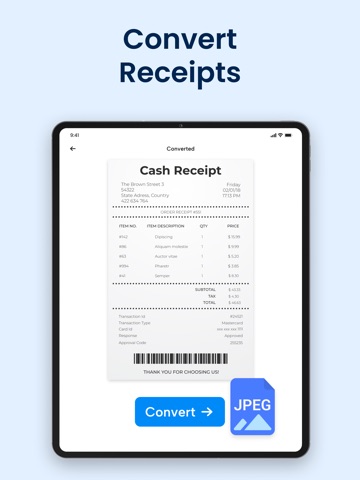 PDF to JPG Converter - JPEG iPad screenshot