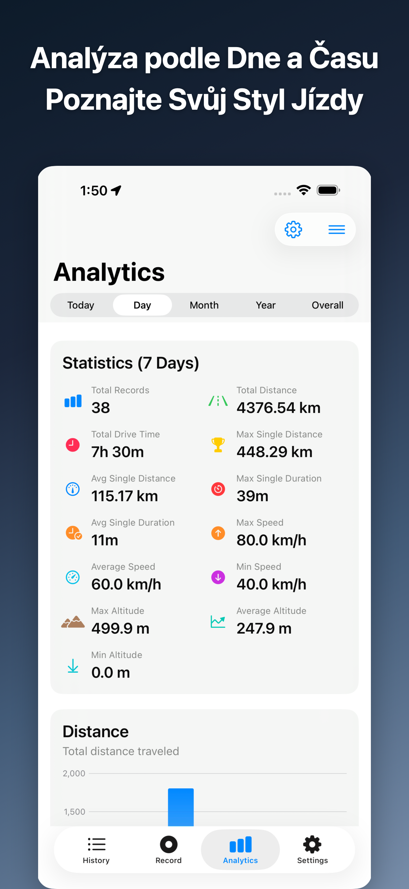 DriveTracker - Driving Log iOS screenshot 4 showing app interface