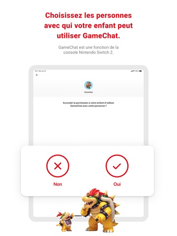 Contrôle parental Nintendo Sw… iPad screenshot 3