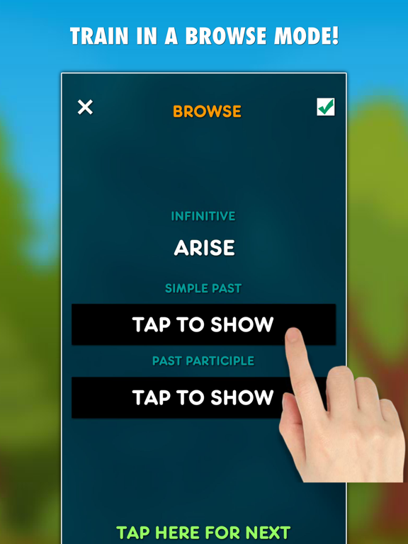 Screenshot #6 pour Irregular Verbs Test