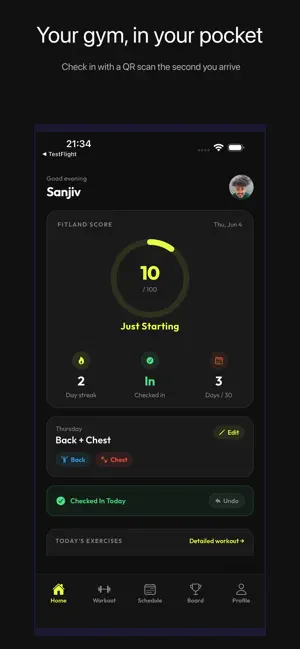 FitlandHQ: Gym Workout Tracker screenshot 2