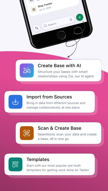 Zoho Tables - Organize Work