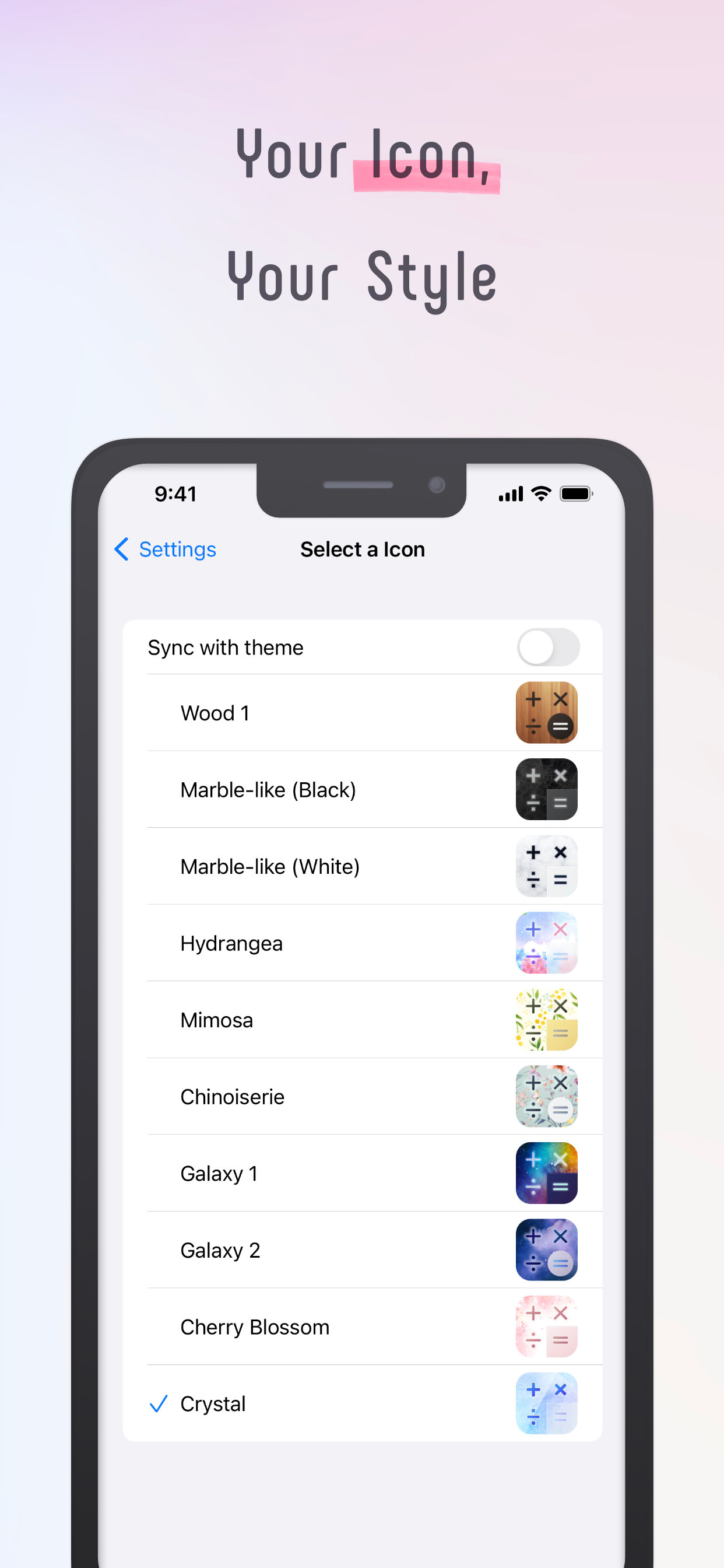 StylishCalculator: Cute Themes screenshot 3